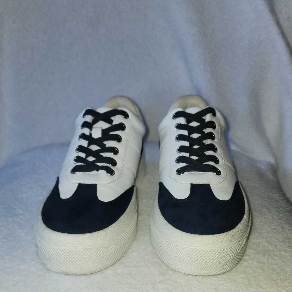 J Slides Women's Platform Sneakers in Black and White